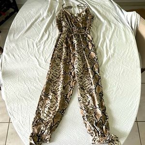 Animal Print Jumpsuit